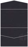 Linen Black Pocket Invitation Style A5 (5 3/4 x 8 3/4) 10/Pk