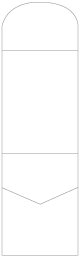 Crest Solar White Pocket Invitation Style A6 (5 1/4 x 7 1/4)