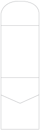 Crest Solar White Pocket Invitation Style A6 (5 1/4 x 7 1/4) 10/Pk