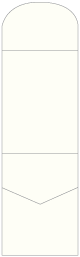 Textured Bianco Pocket Invitation Style A6 (5 1/4 x 7 1/4) 10/Pk