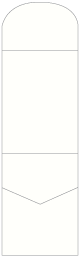 Eggshell White Pocket Invitation Style A6 (5 1/4 x 7 1/4) - 10/pk