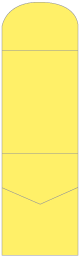Factory Yellow Pocket Invitation Style A6 (5 1/4 x 7 1/4)