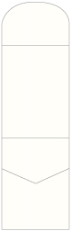 Pearlized White Pocket Invitation Style A6 (5 1/4 x 7 1/4)