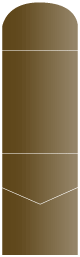 Bronze Pocket Invitation Style A6 (5 1/4 x 7 1/4) 10/Pk