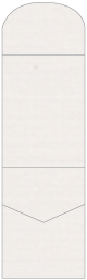 Linen Natural White Pocket Invitation Style A6 (5 1/4 x 7 1/4) 10/Pk