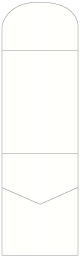 White Pearl Pocket Invitation Style A6 (5 1/4 x 7 1/4) 10/Pk