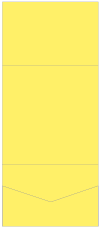 Factory Yellow Pocket Invitation Style A7 (7 1/4 x 7 1/4)