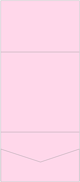 Pink Feather Pocket Invitation Style A7 (7 1/4 x 7 1/4) 10/Pk