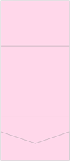 Pink Feather Pocket Invitation Style A7 (7 1/4 x 7 1/4) 10/Pk