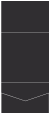 Black Pocket Invitation Style A7 (7 1/4 x 7 1/4)