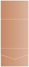 Copper Pocket Invitation Style A7 (7 1/4 x 7 1/4)