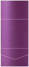Purple Silk Pocket Invitation Style A7 (7 1/4 x 7 1/4) 10/Pk