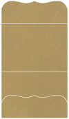 Natural Kraft Pocket Invitation Style A9 (5 1/4 x 7 1/4) - 10/Pk