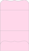 Pink Feather Pocket Invitation Style A9 (5 1/4 x 7 1/4) - 10/Pk
