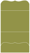 Olive Pocket Invitation Style A9 (5 1/4 x 7 1/4) - 10/Pk