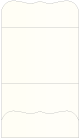 White Gold Pocket Invitation Style A9 (5 1/4 x 7 1/4) 10/Pk