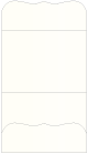 Pearlized White Pocket Invitation Style A9 (5 1/4 x 7 1/4)10/Pk