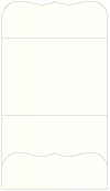 Pearlized White Pocket Invitation Style A9 (5 1/4 x 7 1/4)