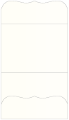 Pearlized White Pocket Invitation Style A9 (5 1/4 x 7 1/4) - 10/Pk