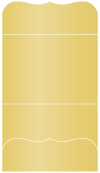 Gold Pocket Invitation Style A9 (5 1/4 x 7 1/4) - 10/Pk