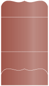 Red Satin Pocket Invitation Style A9 (5 1/4 x 7 1/4)