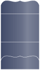 Blue Satin Pocket Invitation Style A9 (5 1/4 x 7 1/4) 10/Pk