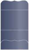 Blue Satin Pocket Invitation Style A9 (5 1/4 x 7 1/4)