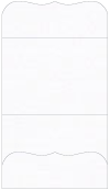 Linen Solar White Pocket Invitation Style A9 (5 1/4 x 7 1/4)