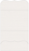 Linen Natural White Pocket Invitation Style A9 (5 1/4 x 7 1/4) - 10/Pk