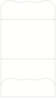 White Pearl Pocket Invitation Style A9 (5 1/4 x 7 1/4) 10/Pk