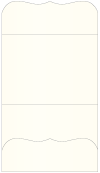 Natural White Pearl Linen Pocket Invitation Style A9 (5 1/4 x 7 1/4) - 10/Pk