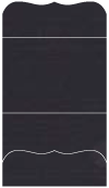 Linen Black Pocket Invitation Style A9 (5 1/4 x 7 1/4) - 10/Pk