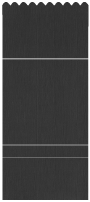 Eames Graphite (Textured) Pocket Invitation Style B1 (6 1/4 x 6 1/4)