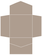 Pyro Brown Pocket Invitation Style B2 (6 1/4 x 6 1/4) - 10/Pk