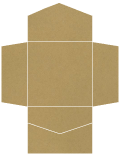 Natural Kraft Pocket Invitation Style B2 (6 1/4 x 6 1/4) 10/Pk