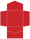Red Pepper Pocket Invitation Style B2 (6 1/4 x 6 1/4)10/Pk