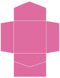 Raspberry Pocket Invitation Style B2 (6 1/4 x 6 1/4)10/Pk