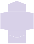 Purple Lace Pocket Invitation Style B2 (6 1/4 x 6 1/4)10/Pk