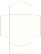 Pearlized White Pocket Invitation Style B2 (6 1/4 x 6 1/4) - 10/Pk