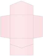 Rose Pocket Invitation Style B2 (6 1/4 x 6 1/4) - 10/Pk