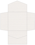 Linen Natural White Pocket Invitation Style B2 (6 1/4 x 6 1/4)10/Pk