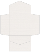 Linen Natural White Pocket Invitation Style B2 (6 1/4 x 6 1/4) - 10/Pk