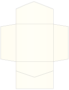 Natural White Pearl Linen Pocket Invitation Style B2 (6 1/4 x 6 1/4) - 10/Pk