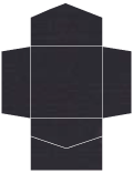 Linen Black Pocket Invitation Style B2 (6 1/4 x 6 1/4)10/Pk