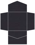 Linen Black Pocket Invitation Style B2 (6 1/4 x 6 1/4) 10/Pk