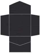Linen Black Pocket Invitation Style B2 (6 1/4 x 6 1/4) - 10/Pk