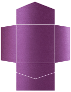 Purple Silk Pocket Invitation Style B2 (6 1/4 x 6 1/4) - 10/Pk
