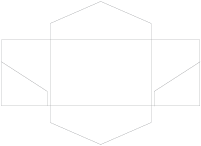 Crest Solar White Pocket Invitation Style B3 (5 3/4 x 8 3/4) - 10/Pk