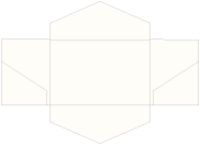 Crest Natural White Pocket Invitation Style B3 (5 3/4 x 8 3/4)10/Pk