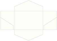 Crest Natural White Pocket Invitation Style B3 (5 3/4 x 8 3/4) - 10/Pk